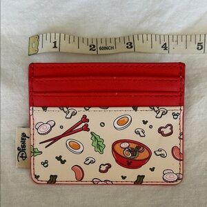 Loungefly Disney Red and Cream Ramen Card Holder